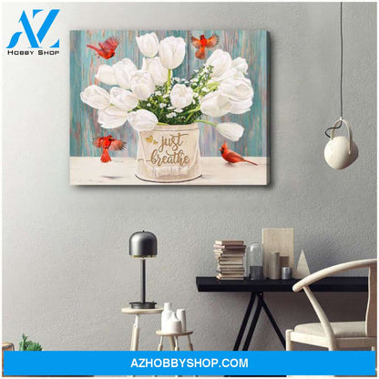 Cardinal Canvas - Hanging Art For Living Room