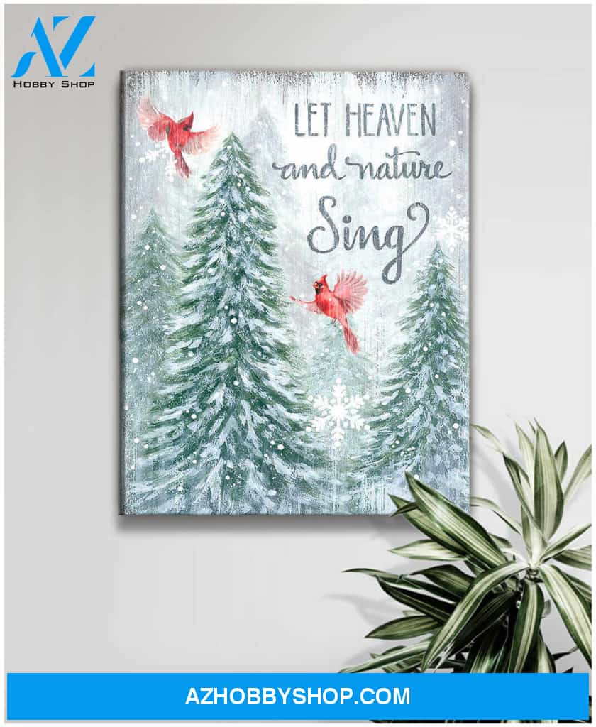 Cardinal Canvas Let heaven and nature sing Wall Art Decor