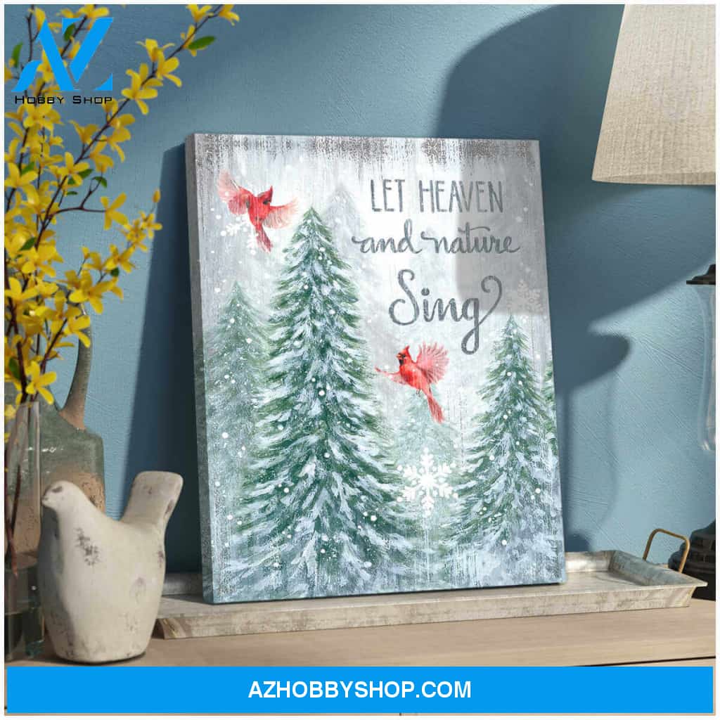 Cardinal Canvas Let heaven and nature sing Wall Art Decor