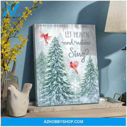 Cardinal Canvas Let heaven and nature sing Wall Art Decor