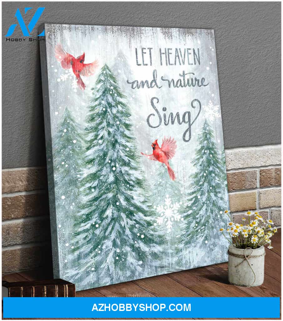 Cardinal Canvas Let heaven and nature sing Wall Art Decor