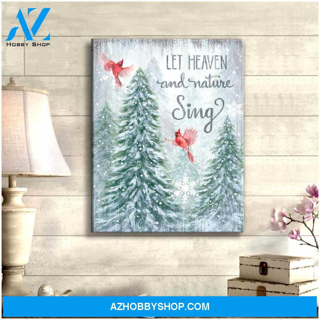Cardinal Canvas Let heaven and nature sing Wall Art Decor
