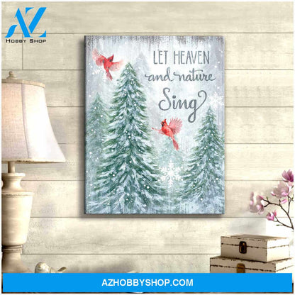 Cardinal Canvas Let heaven and nature sing Wall Art Decor