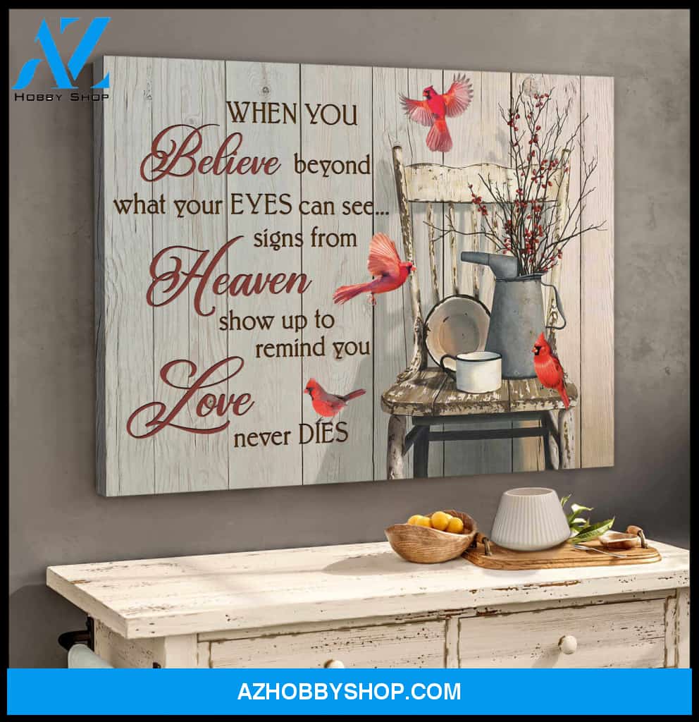 Cardinal Canvas When you believe Wall Art Decor