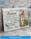 Cardinal Forever Wife Matte Canvas (1.25") 14x11 20x16 30x20 gift for widow, memorial day