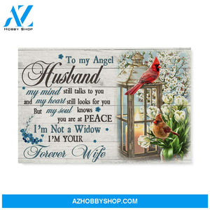 Cardinal Forever Wife Matte Canvas (1.25") 14x11 20x16 30x20 gift for widow, memorial day