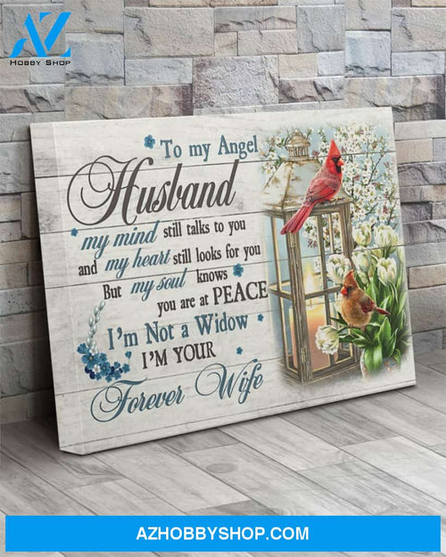 Cardinal Forever Wife Matte Canvas (1.25") 14x11 20x16 30x20 gift for widow, memorial day