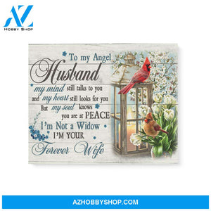 Cardinal Forever Wife Matte Canvas (1.25") 14x11 20x16 30x20 gift for widow, memorial day