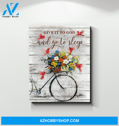 Cardinal Give It To God Canvas Wall Art Unique Gifts