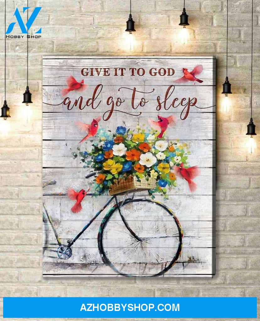 Cardinal Give It To God Canvas Wall Art Unique Gifts