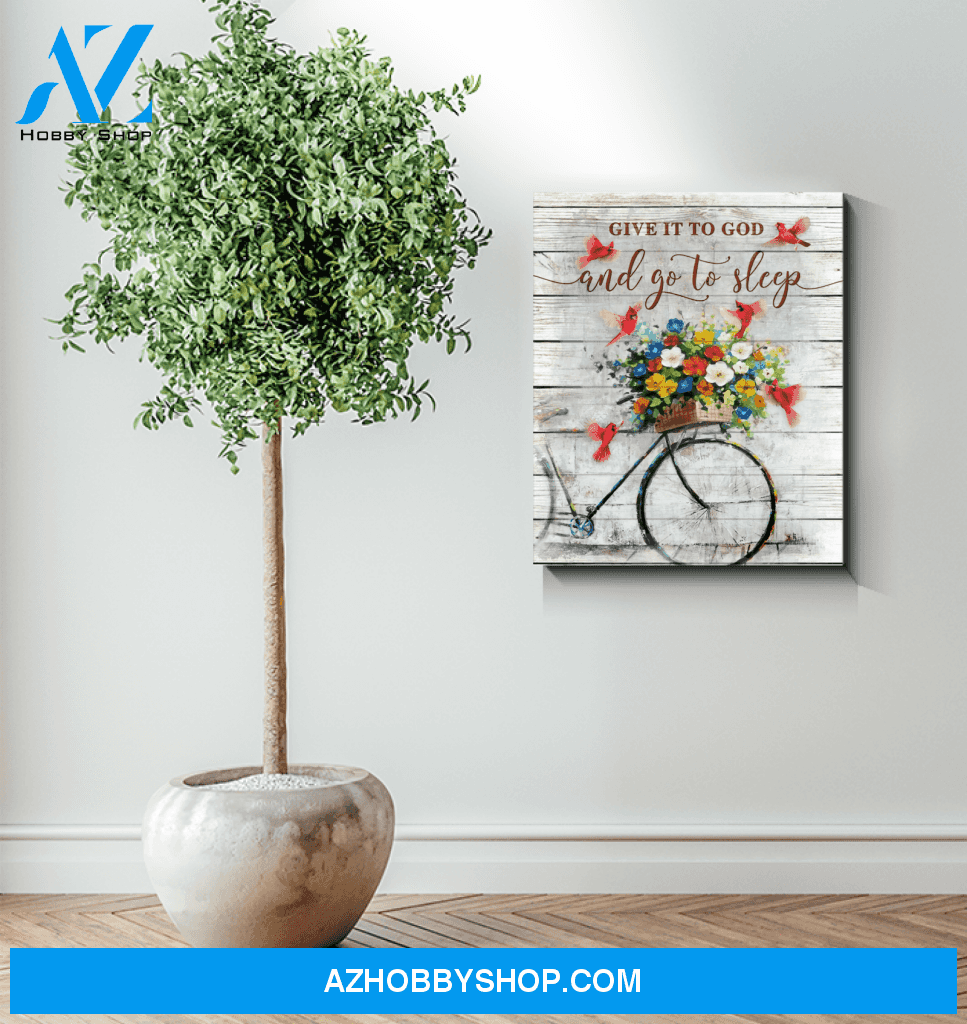 Cardinal Give It To God Canvas Wall Art Unique Gifts