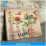 Cardinal Home Sweet Home Wall Art Canvas Prints