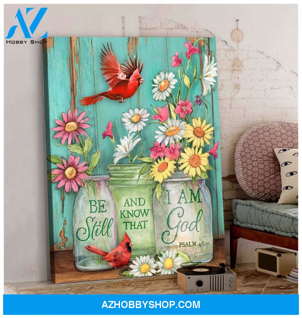 Cardinal I Am God Wall Art Canvas Prints