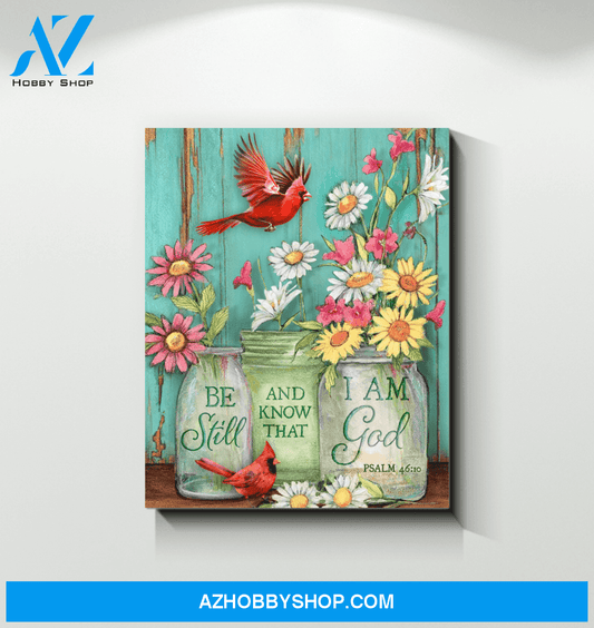 Cardinal I Am God Wall Art Canvas Prints
