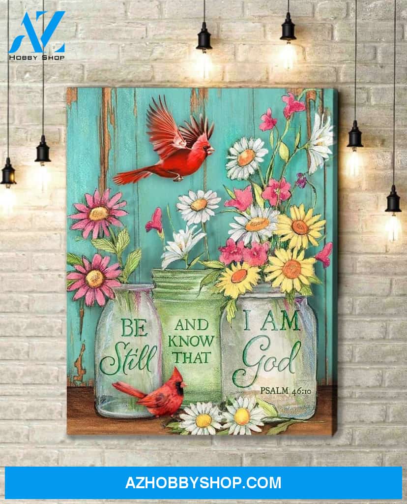 Cardinal I Am God Wall Art Canvas Prints