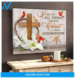 Cardinal I Can Do All Things Wall Art Canvas Prints