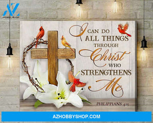 Cardinal I Can Do All Things Wall Art Canvas Prints