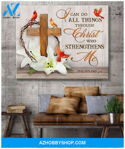 Cardinal I Can Do All Things Wall Art Canvas Prints