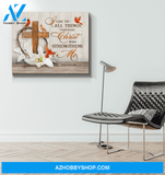 Cardinal I Can Do All Things Wall Art Canvas Prints