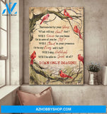 Cardinal - I can only imagine - Jesus Portrait Canvas Prints - Wall Art