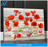 Cardinal Live Today Canvas Wall Art Gift Family