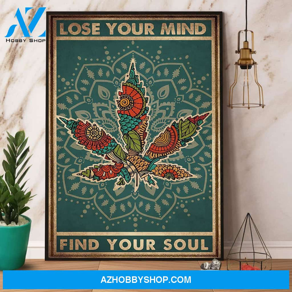 Cardinal Lose Your Mind Find Your Soul Canvas And Poster, Wall Decor Visual Art