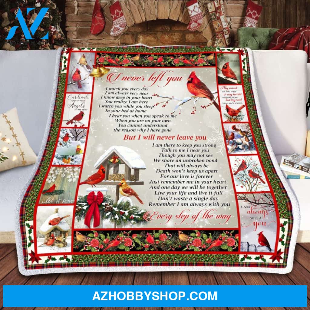 Cardinal Memorial Blanket, I Never Left You, Winter
