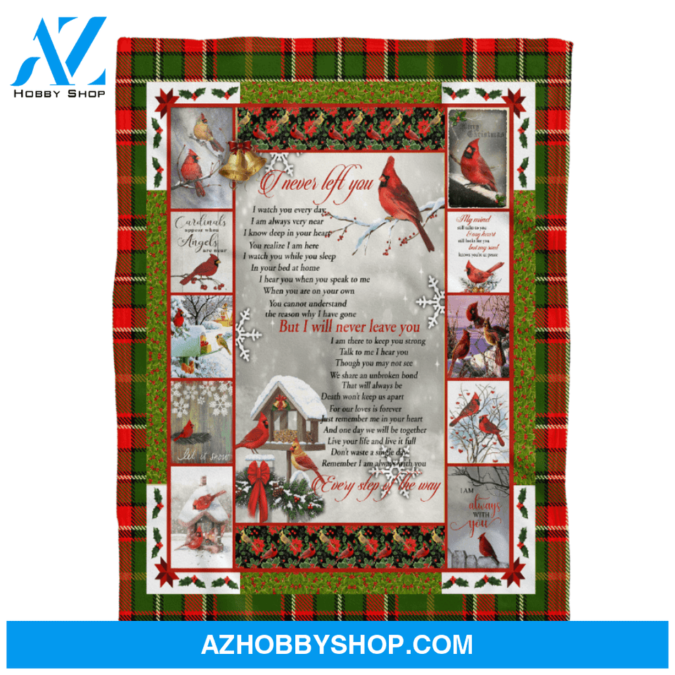 Cardinal Memorial Blanket, I Never Left You, Winter
