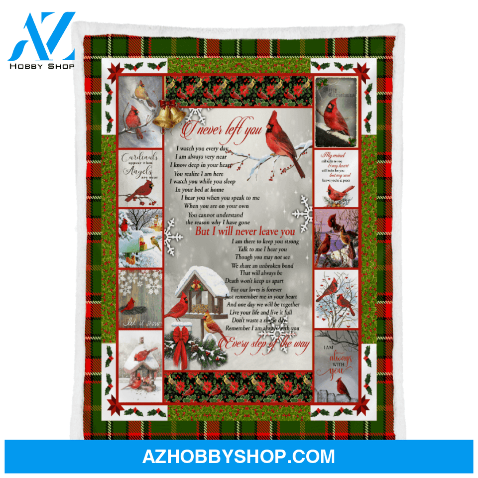 Cardinal Memorial Blanket, I Never Left You, Winter