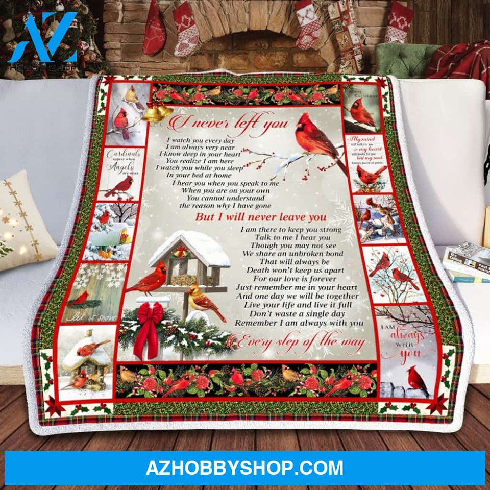 Cardinal Memorial Blanket, I Never Left You, Winter
