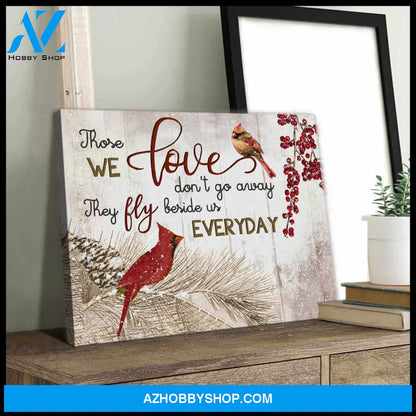 Cardinal Memorial Canvas Those we love Wall Art Decor
