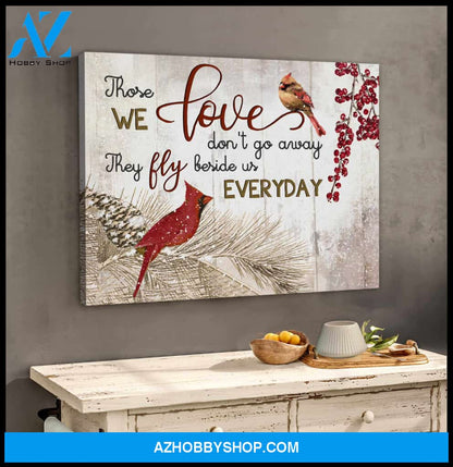 Cardinal Memorial Canvas Those we love Wall Art Decor