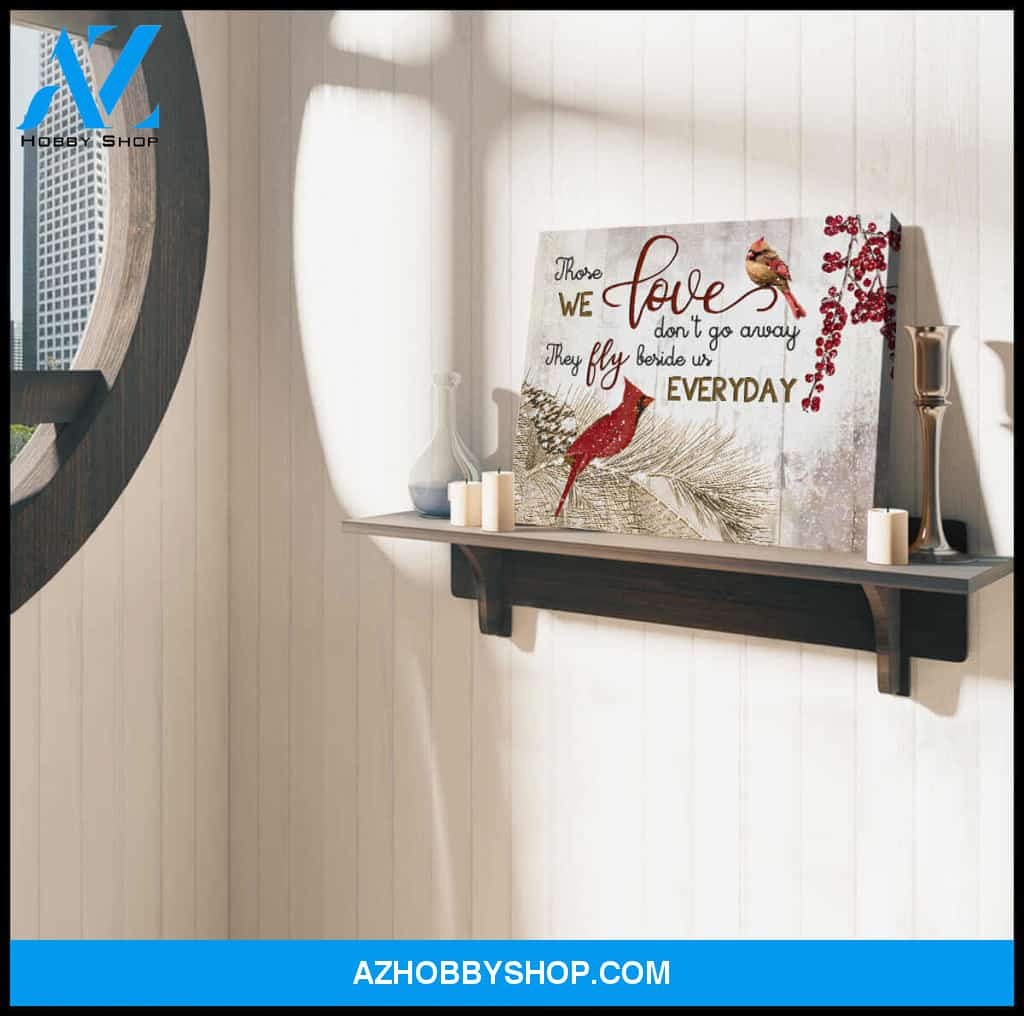 Cardinal Memorial Canvas Those we love Wall Art Decor