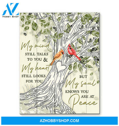Cardinal My Mind Still Talks To You Canvas Wall Art