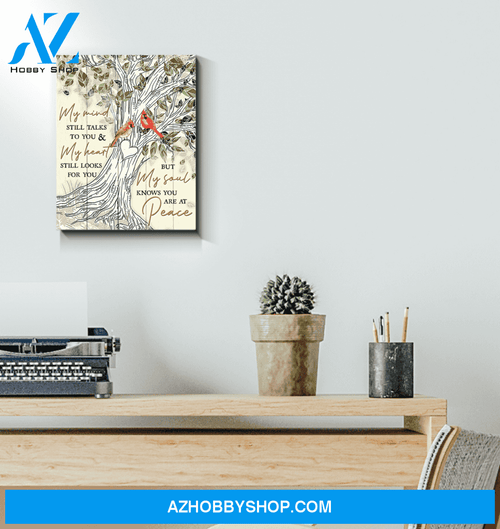 Cardinal My Mind Still Talks To You Canvas Wall Art