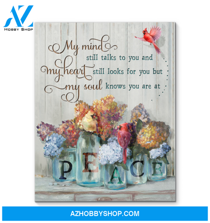 Cardinal My Mind Still Talks To You Canvas Wall Art