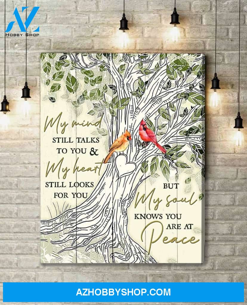 Cardinal My Mind Still Talks To You Canvas Wall Art