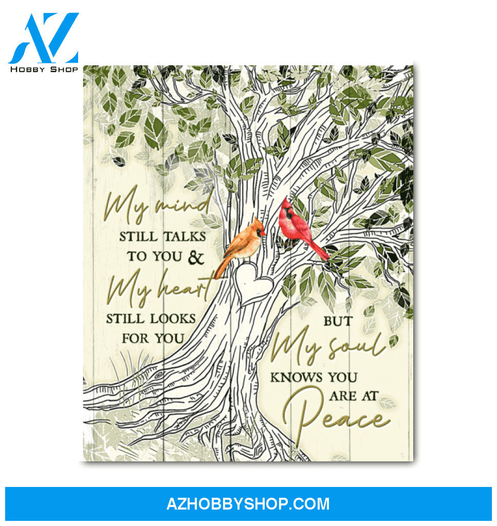 Cardinal My Mind Still Talks To You Canvas Wall Art