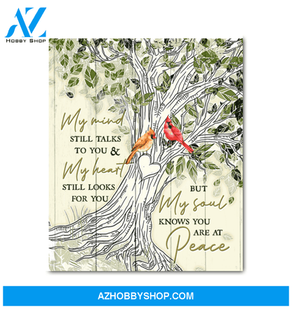 Cardinal My Mind Still Talks To You Canvas Wall Art