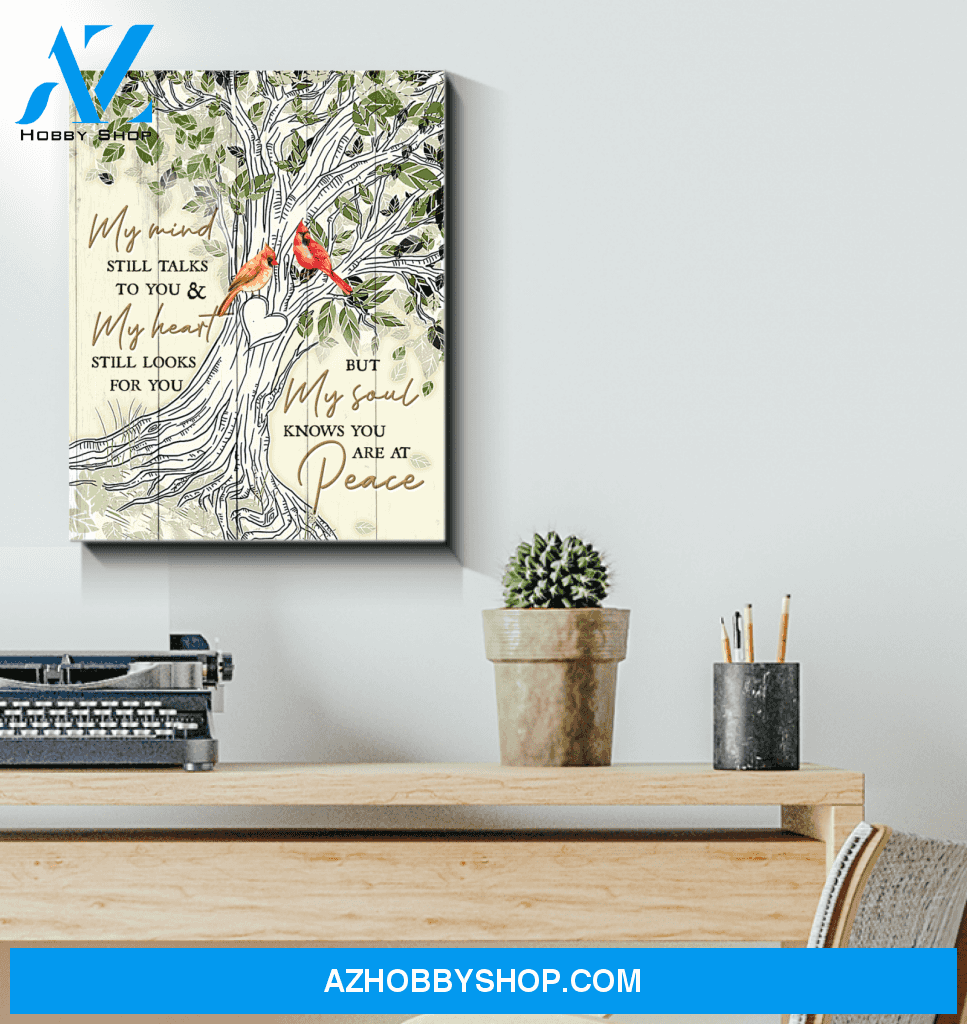 Cardinal My Mind Still Talks To You Canvas Wall Art