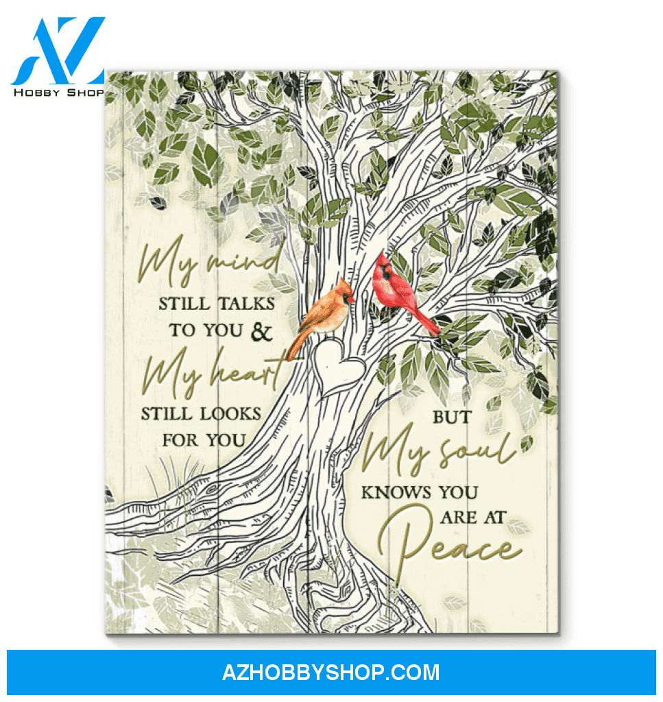 Cardinal My Mind Still Talks To You Canvas Wall Art