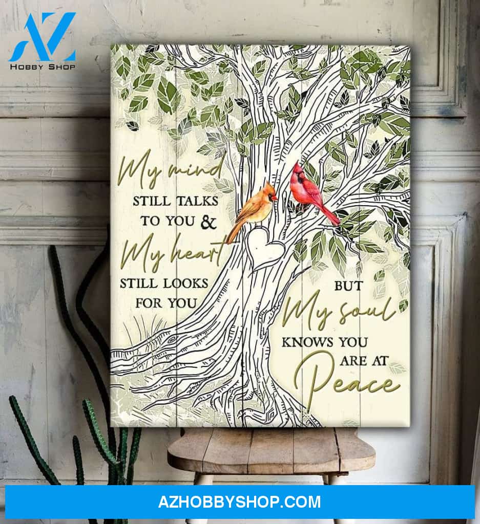 Cardinal My Mind Still Talks To You Canvas Wall Art
