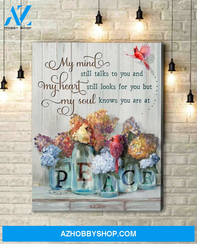 Cardinal My Mind Still Talks To You Canvas Wall Art