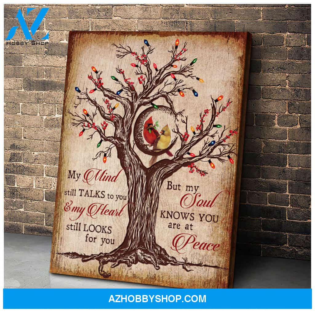 Cardinal My Mind Still Talks To You Canvas Wall Art Decor