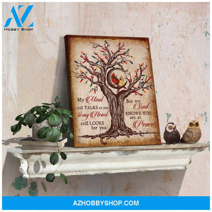 Cardinal My Mind Still Talks To You Canvas Wall Art Decor