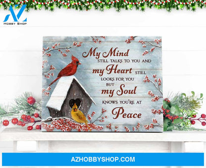 Cardinal My Mind Still Talks To You Canvas Wall Art Decor