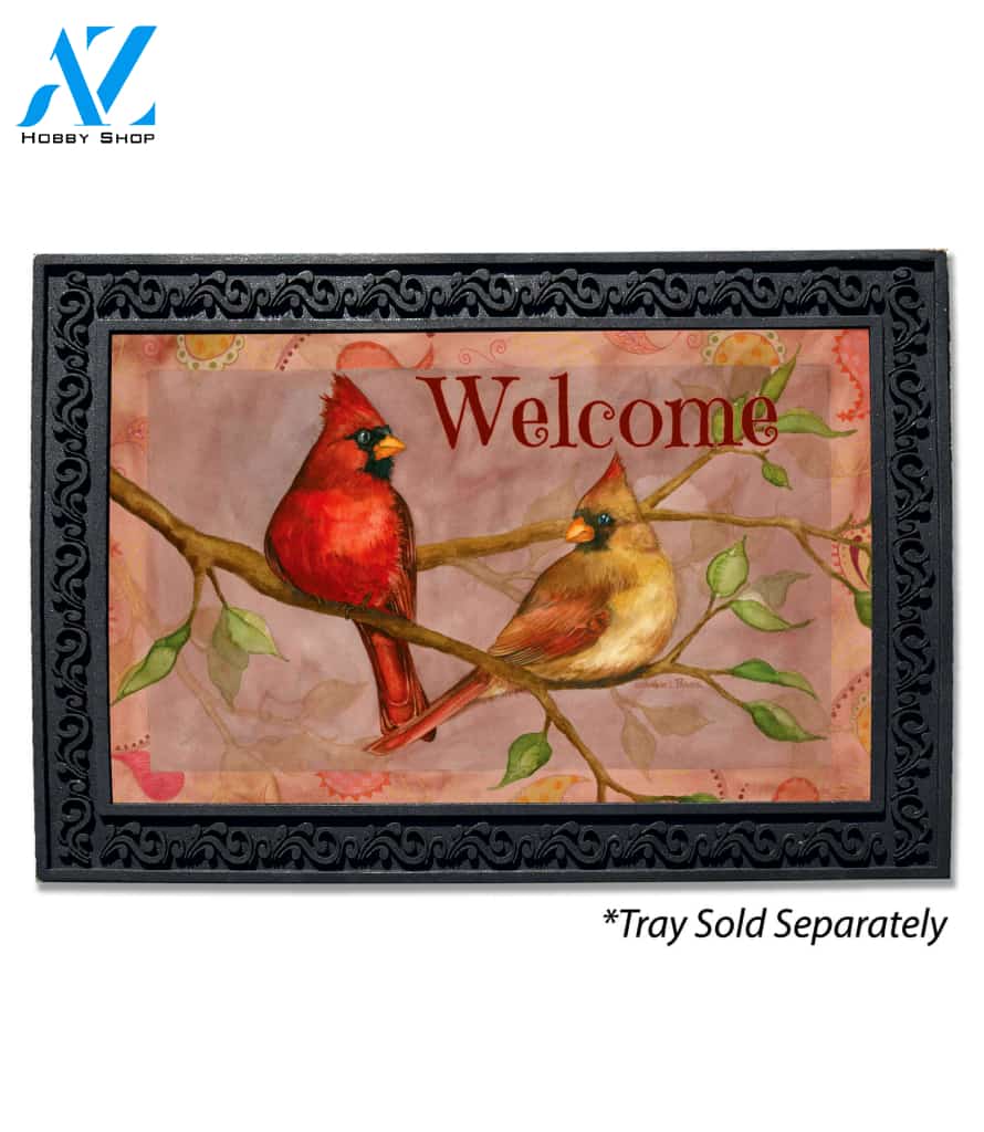 Cardinal Pair Doormat - 18" x 30"