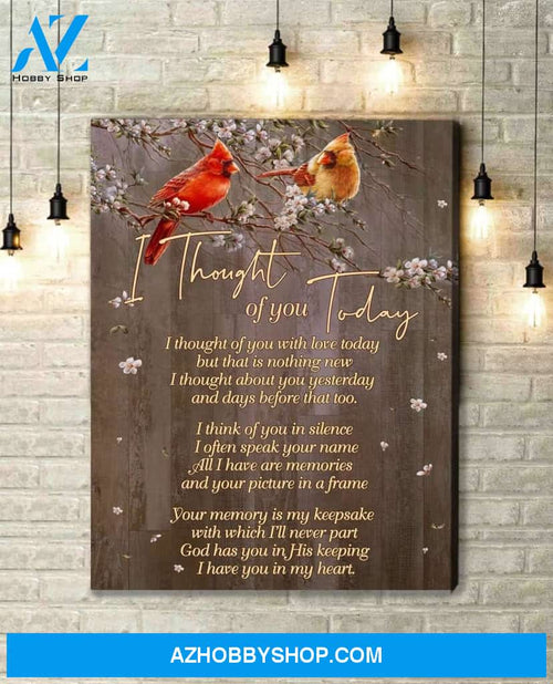 Cardinal Today Wall Decor Canvas Wall Art, Wall Decor Visual Art