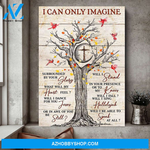 Cardinal Tree Jesus I Can Only Imagine Matte Canvas