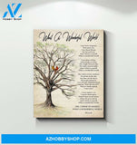 Cardinal Tree What a wonderful world Canvas And Poster, Canvas Painting, Wall Decor Visual Art